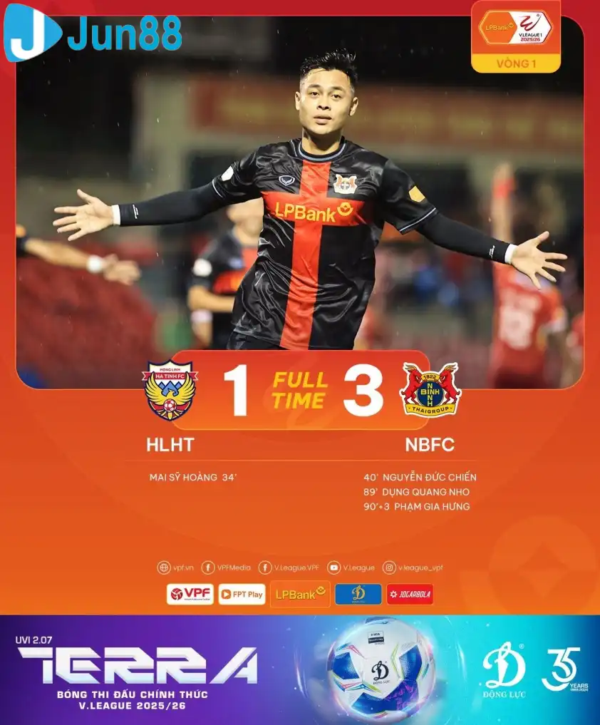 Ninh Bình ngược dòng ấn tượng trước Hà Tĩnh Ninh Bình ngược dòng ấn tượng trước Hà Tĩnh